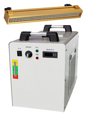 หลอดไฟ UV LED บ่ม 300*30mm 365nm 395nm 3000W พร้อมระบบระบายความร้อนด้วยน้ำ UV