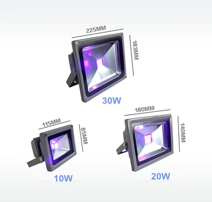IP66 กลางแจ้ง UV น้ำท่วมแสงอากาศเย็นด้วยระยะการปล่อย 500 มม