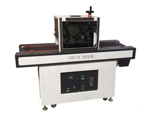 สายพานลำเลียงอบแข็ง UV LED คลื่นความยาว 395nm พร้อมหลอดไฟอบแข็ง UV LED ขนาด 300*100mm สำหรับกาว UV