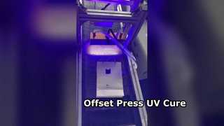 ดู 1200W LED UV Curing System หลอดไฟ UV สำหรับ Sheet-Fed Offset Press การสาธิต OEM